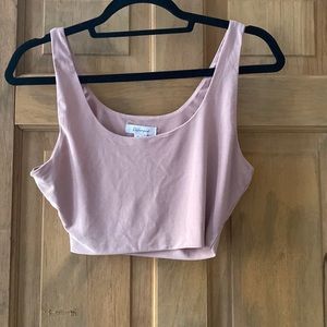 Nude crop top